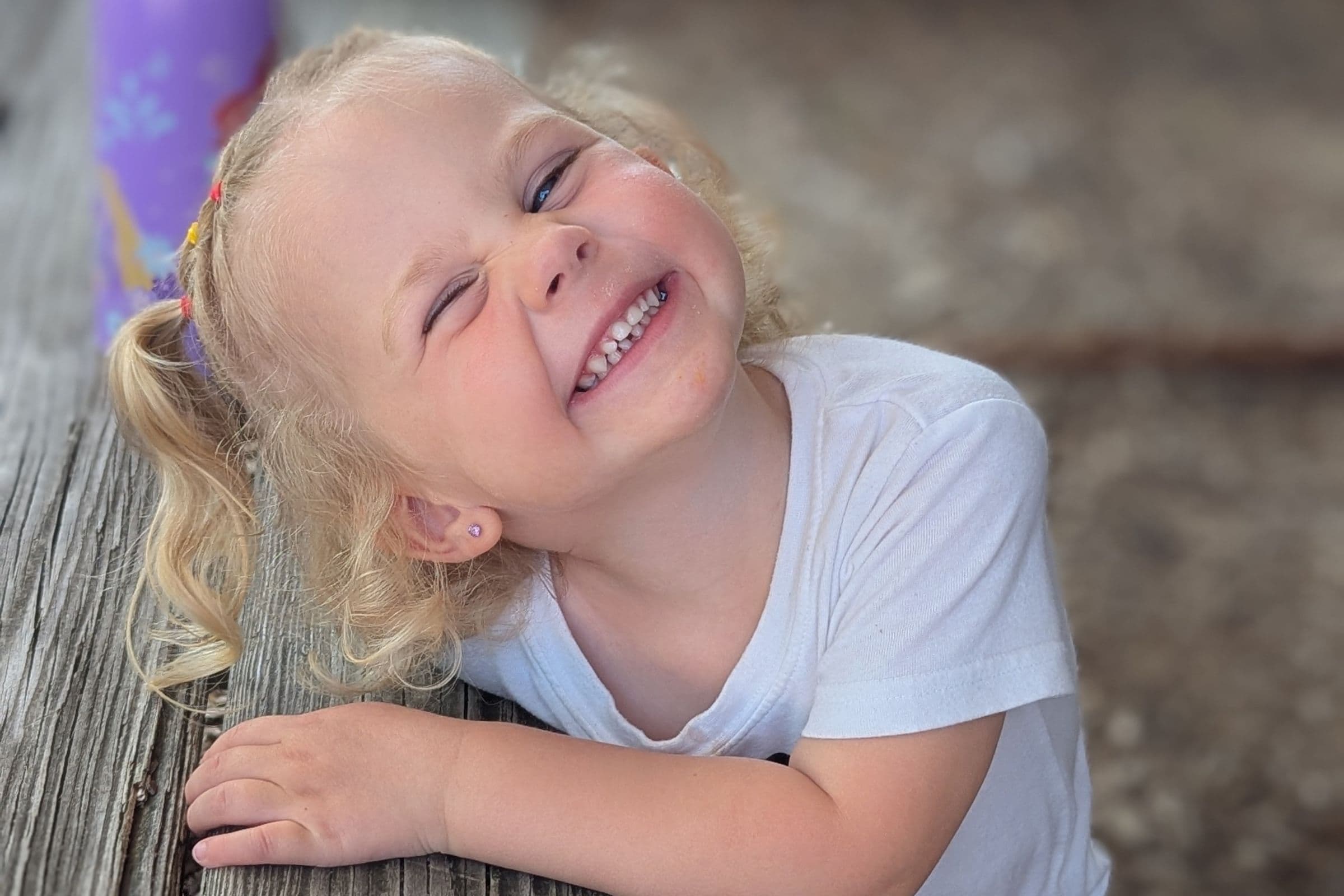 Smiling child at Apples & Books Learning Center in Branchburg, NJ
